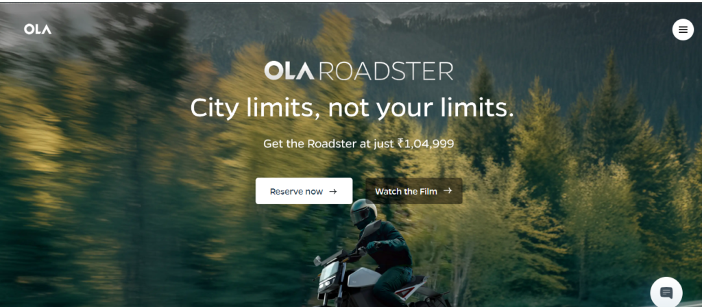 Ola Roadster Electric Bike Price and Features book