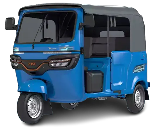 TVS King Electric Auto Rickshaw blue