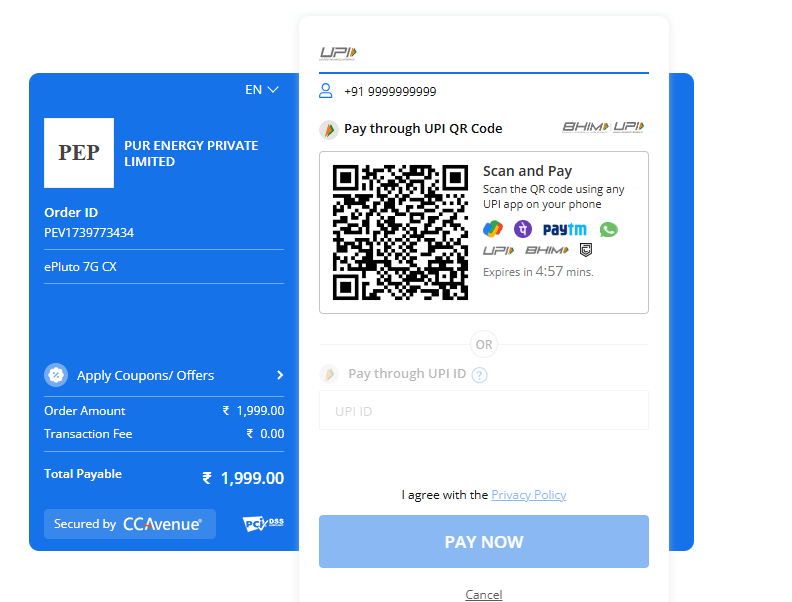 Pure EV ePluto 7G Review India qr