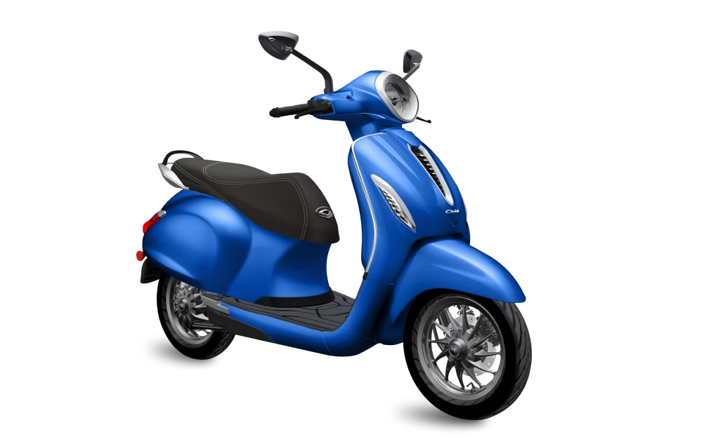 Top 5 Electric Scooters for Women in India bajaj chetak blue